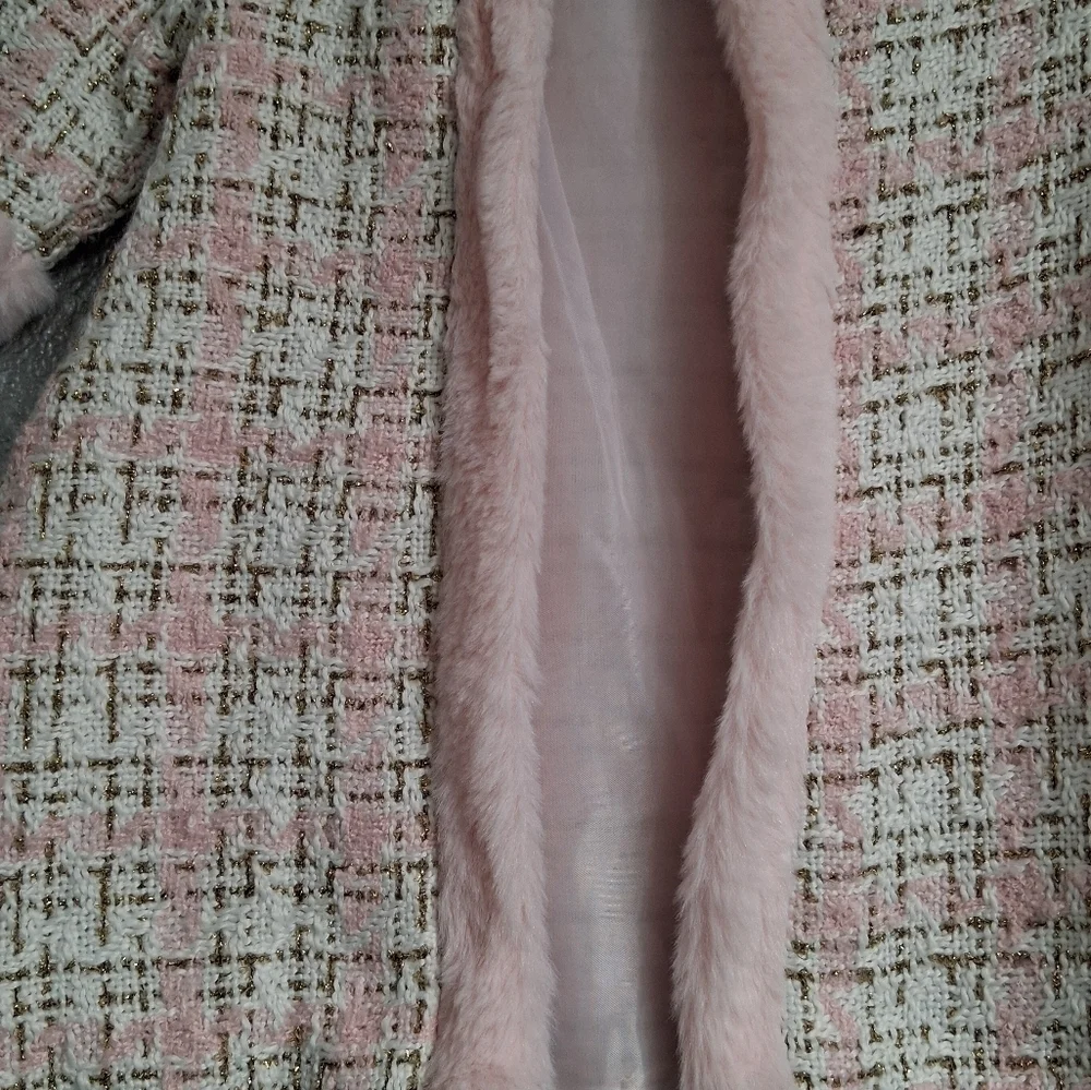 Rare Find Infant's Blueberi Boulevard Open Tweed Coat    Size 6-9mo
